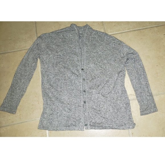 American Eagle Soft and Sexy Plush Gray Cardigan Size M - Picture 1 of 3